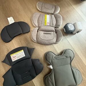 Infant Car Seat Insert Set in Gray and Black bundle